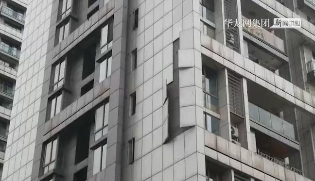 高楼外墙保温材料开裂松动